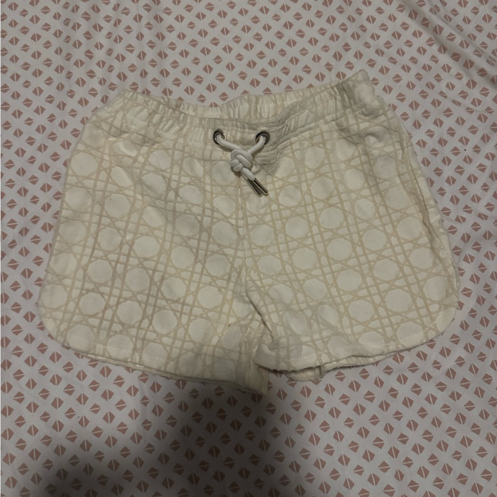 Dior Beige Patterned Kids Shorts